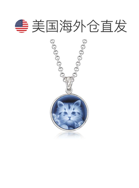 自营Ross-Simons Italian Black Agate Cat Cameo Pendant Neckla