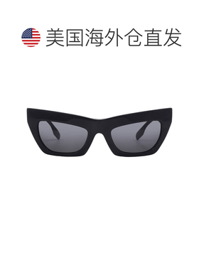 自营Burberry Dark Grey Cat Eye Ladies Sunglasses BE4405 3001