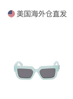 自营off-white米白色银石方形太阳镜-深灰色 美国奥莱直发