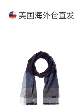 自营Bruno Magli Silk & Cashmere-Blend Scarf - black 美国奥