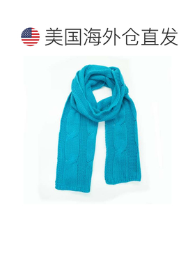 自营portolano带电缆的矮胖围巾-加勒比海蓝色 美国奥莱直发