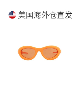 自营bottega veneta圆形/椭圆形框架注塑太阳镜 - 橙色 橙色 橙色