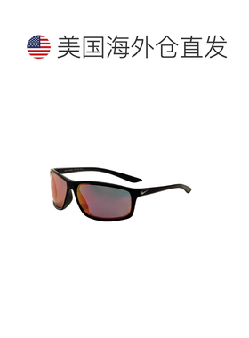 自营Nike Men's 66 mm Black Sunglasses - matte black 美国奥莱