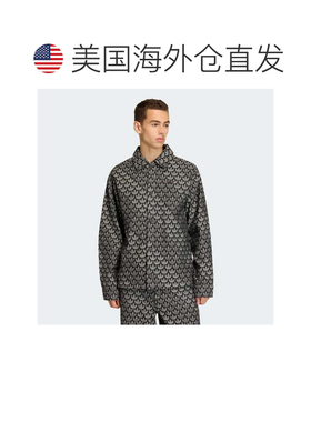 自营Men's adidas DENIM MONOGRAM SHIRT - black 美国奥莱直发