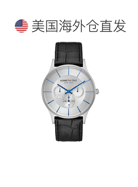 自营Kenneth Cole Men's Classic 42mm Quartz Watch - silver 美