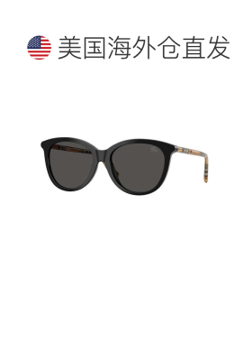 自营Burberry Sunglasses Oval Full Rim, Check Brown Frame And