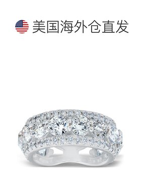 自营 pompeii3pompeii 37 克拉钻石 3/4 永恒戒指 14k 白金女士可