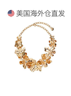 自营Carolina Herrera CZ Metal Flower Necklace - pattern 美国