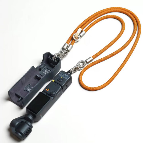 适用DJl大疆Pocket3相机斜跨绳摄像机配件挂绳手提防丢防摔背带绳斜挎挂脖手腕多功能可调节男女款手机挂绳 - 图3