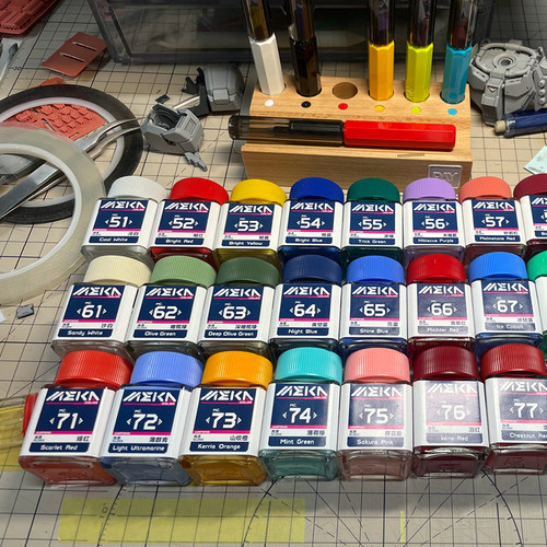 匠域 科幻色系列油性漆MC51-100高达手办模型喷涂装上色颜料 - 图3