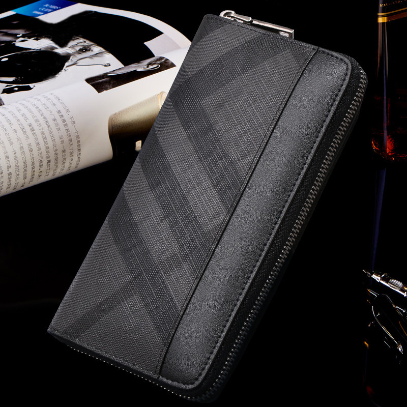 真皮中长款男2020新款拉链商务钱包 KAFFA KALDI钱包