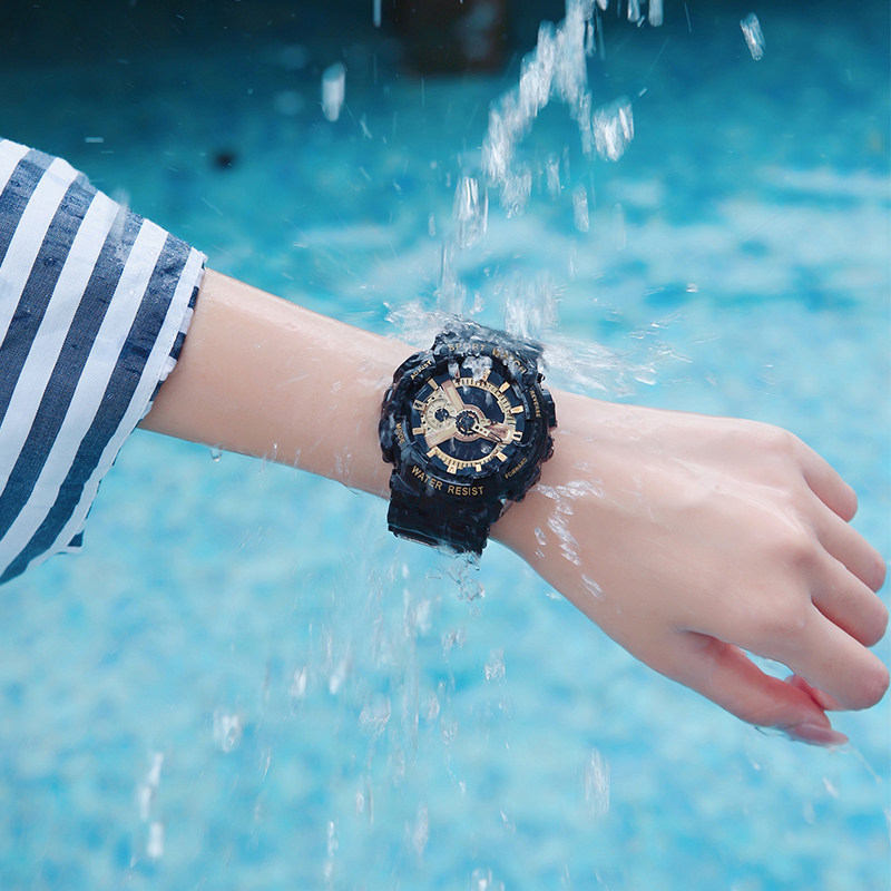 七夕电子情侣情侣款一对简约独角兽 古西雅国产腕表