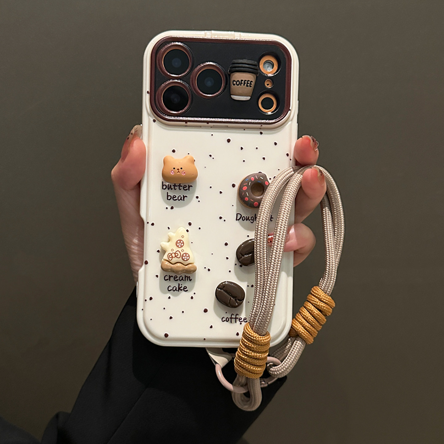 卡巴顿 适用苹果17promax手机壳新款翻盖支架带镜子iphone17pro男女创意16挂绳全包防摔超好看17Air镜面软套,淘宝优惠券,粉丝福利购,淘宝优惠卷