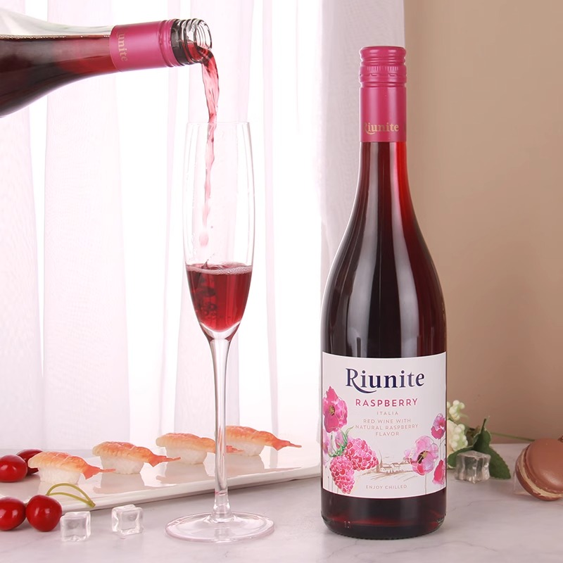Riunite优尼特莫斯卡托甜红起泡酒女士低度酒树莓黑莓气泡鸡尾酒 - 图2