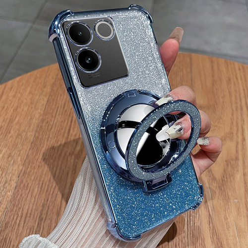 适用vivoS17e手机壳vivo保护S17e硅胶套5G气囊全包防摔V2285A透明vovis带支架vovos曲面屏vivis女e5g新款外壳 - 图2