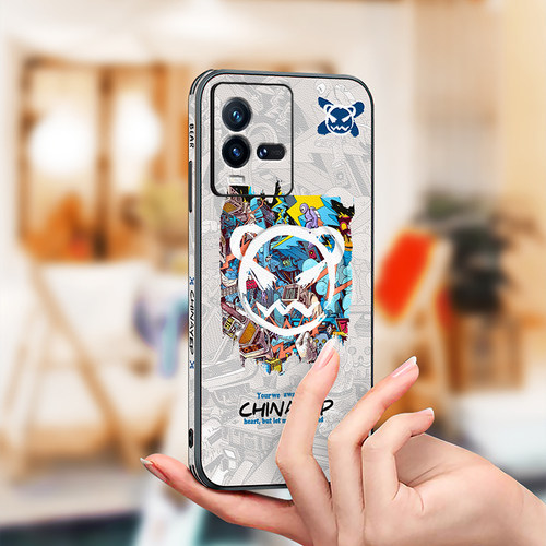 美赞仕潮牌熊适用iqoo11pro手机壳新款magsafe磁吸三星s22涂鸦s16防摔vivoX90保护套pro荣耀magic5小羊皮80小 - 图2