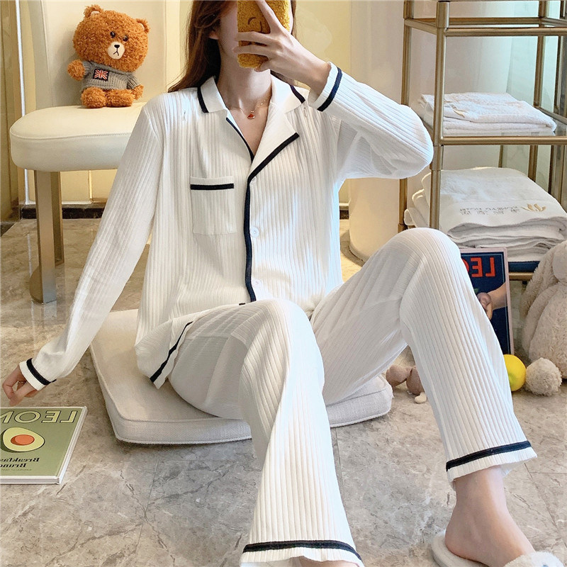 产妇月子服春秋纯棉吸汗怀孕期睡衣 姗邑家居服套装