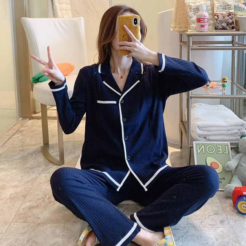 产妇月子服春秋纯棉吸汗怀孕期睡衣 姗邑家居服套装