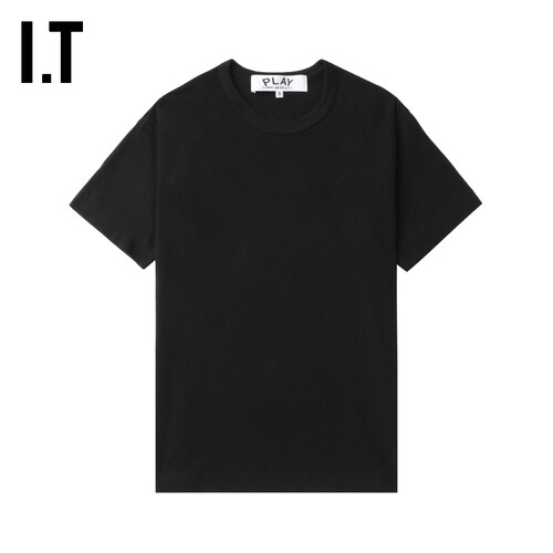 IT CDG PLAY COMME des GARCONS川久保玲情侣款合身基础短袖T恤 - 图0