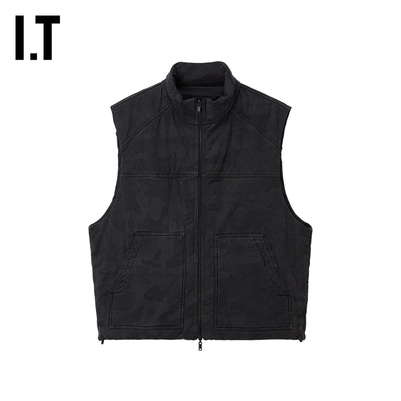 IT JUUN.J男装立领拉链马甲新款帅气型男两面穿背心外搭939P81MP,淘宝优惠券,粉丝福利购,淘宝优惠卷