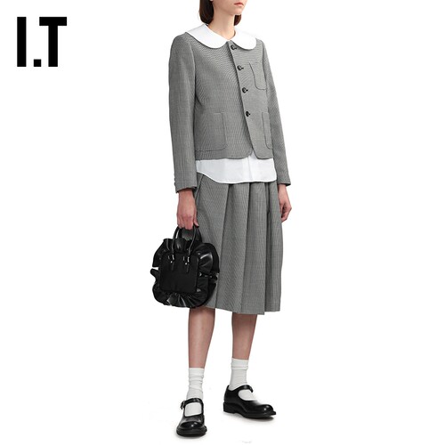 IT CDG COMME des GARÇONS GIRL女款手提包甜酷木耳边饰手拎包 - 图1