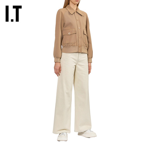 IT A.P.C.女装翻领排扣夹克新款时尚帅气工装休闲外套COH026XQ - 图3