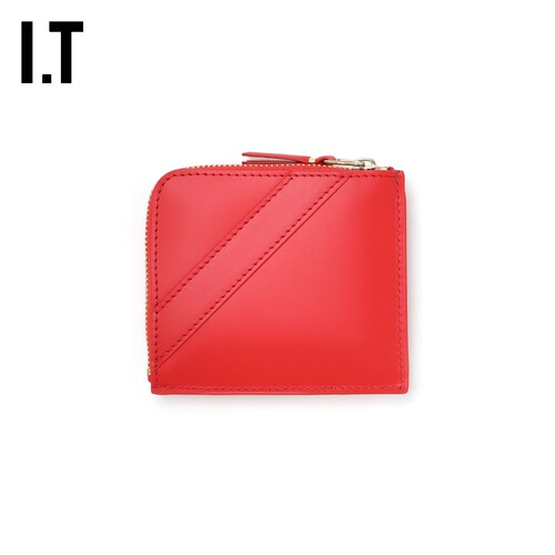 IT CDG COMME des GARCONS Wallet女款拉链零钱包时尚质感卡包 - 图0