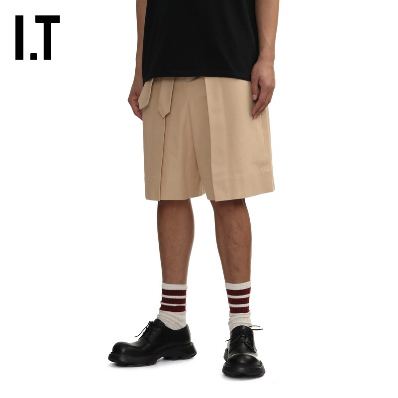 IT JW Anderson男装百慕大短裤新款复古时尚宽松阔腿裤西装裤中裤,淘宝优惠券,粉丝福利购,淘宝优惠卷