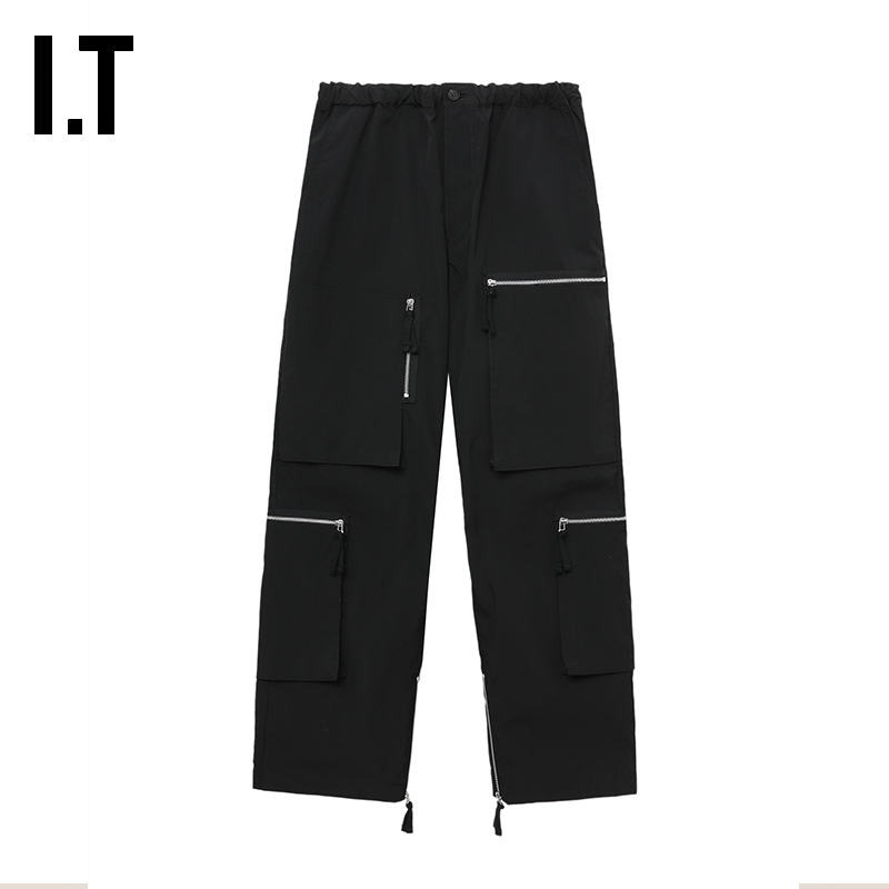 IT CDG COMME des GARCONS HOMME男装合身直筒裤工装裤长裤休闲裤 - 图0