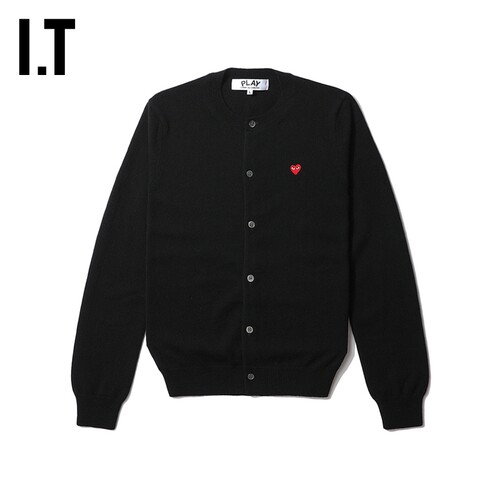 IT CDG PLAY COMME des GARÇONS川久保玲女针织开衫通勤合身外套 - 图0