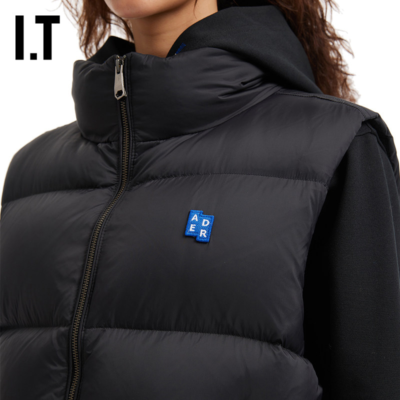 IT ADER error女装立领拉链羽绒马甲新款绗缝羽绒背心0401BKXP,淘宝优惠券,粉丝福利购,淘宝优惠卷