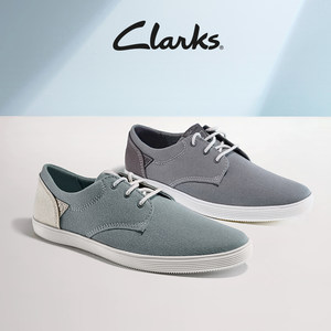 Clarks男鞋休闲鞋春夏轻量舒适透气单鞋时尚复古帆布休闲鞋男