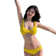 泳衣女款2024新款分体比基尼性感低腰小胸聚拢显白纯欲风温泉度假