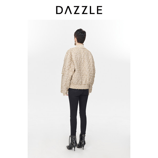 DAZZLE Disu Ole Floral Jacket ລະດູຫນາວ Elegant ແລະ Chic Cotton Jacket ສໍາລັບແມ່ຍິງ