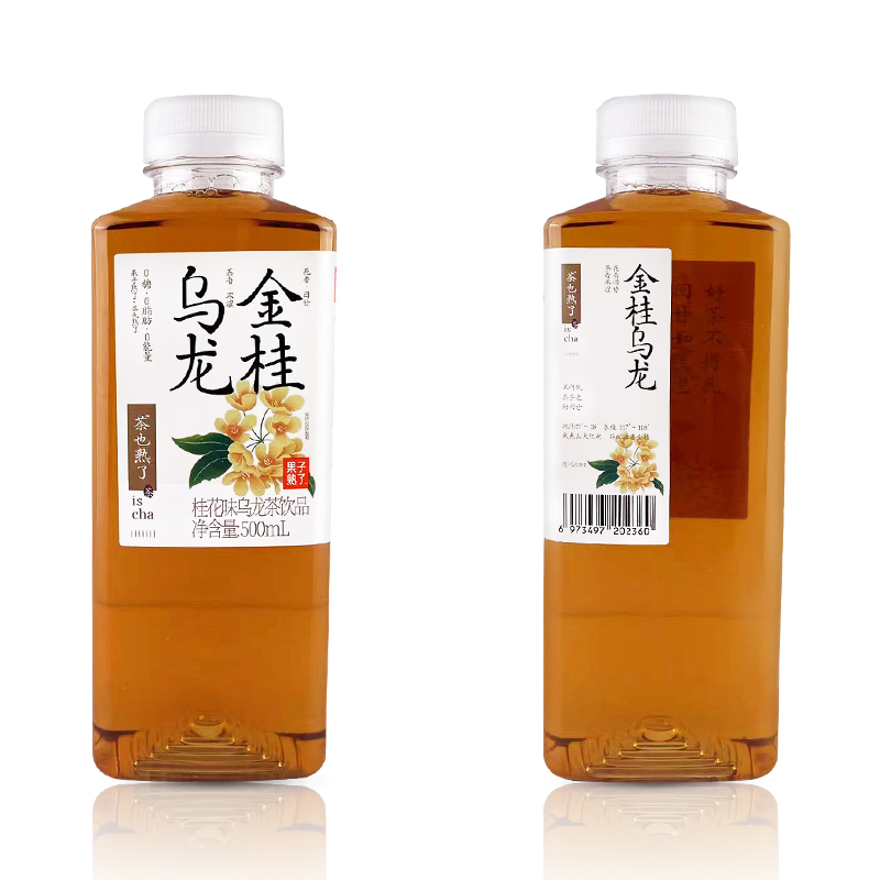 果子熟了无糖乌龙茶饮料500ml*15瓶整箱栀栀乌龙金桂茶也熟了龙井 - 图1