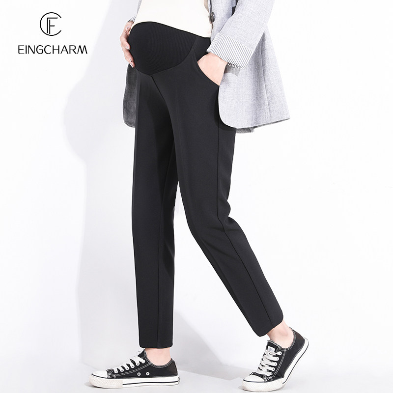 孕妇裤子春款外穿宽松直筒烟管裤 茵魅孕妇铅笔裤