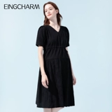 Летнее платье для беременных, длинная юбка, хлопковая летняя одежда, средней длины, подходит для подростков, в корейском стиле, А-силуэт