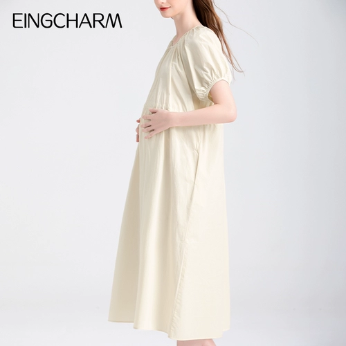 Юбка для беременных, хлопковая летняя одежда, летнее длинное платье, большой размер, по фигуре