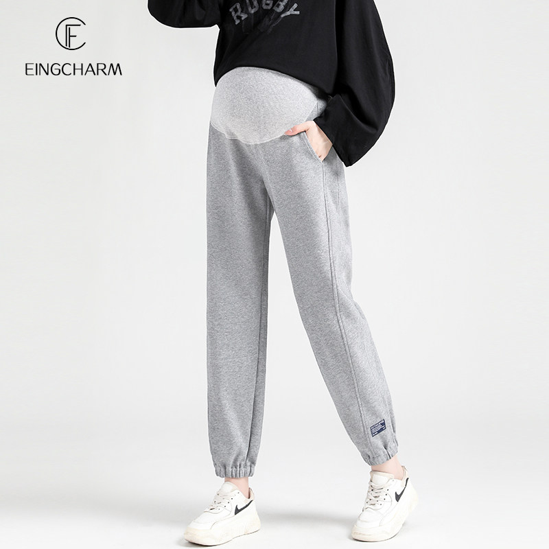 春秋外穿宽松休闲束脚潮妈孕妇裤子 茵魅孕妇灯笼裤