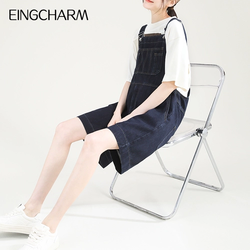 Джинсовые подтяжки для беременных, летние шорты, штаны, комплект, летняя одежда, подходит для подростков, большой размер, оверсайз