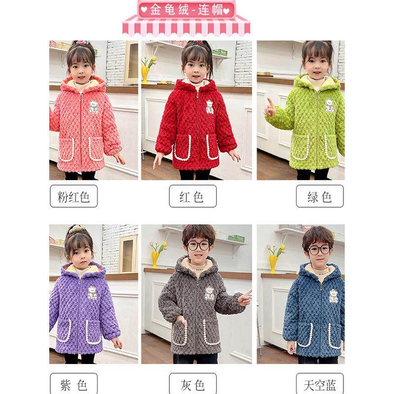 加绒加厚儿童罩衣秋冬季男女宝宝保暖防水防脏棉袄护衣可外穿外套,淘宝优惠券,粉丝福利购,淘宝优惠卷