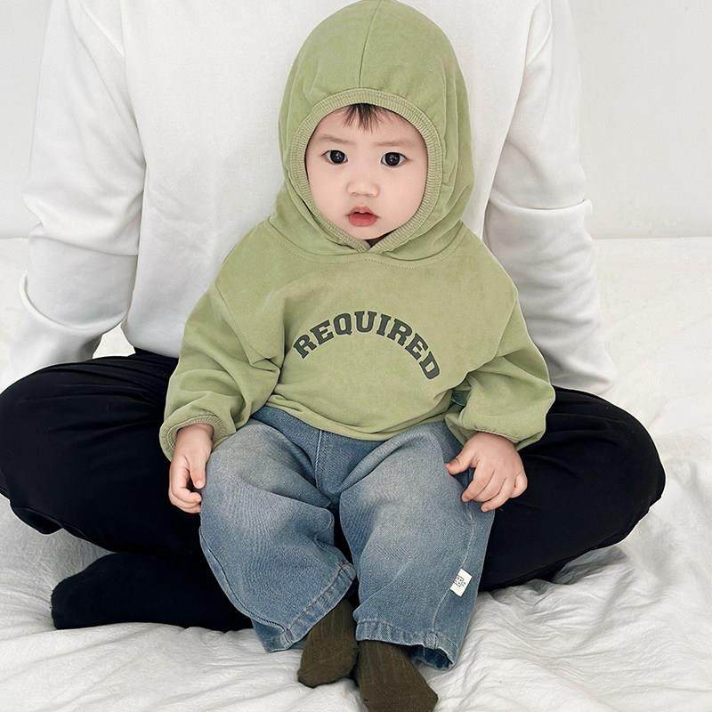 男童春秋装套装宝宝可爱长袖连帽运动衫洋派卡通休闲 裤婴儿牛仔,淘宝优惠券,粉丝福利购,淘宝优惠卷