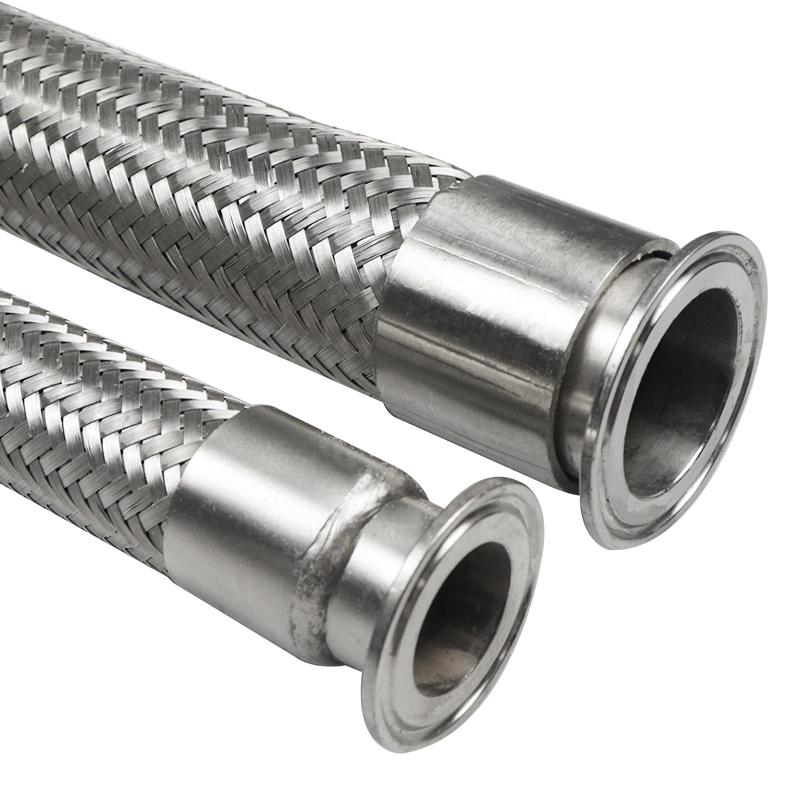 304不锈钢卡盘波纹管卫生快装化工金属软管卡箍编织管抱箍钢丝管 - 图3