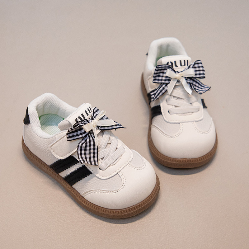 女童运动鞋2026春季新款韩版软底花朵德训板鞋小白鞋儿童休闲鞋潮,淘宝优惠券,粉丝福利购,淘宝优惠卷