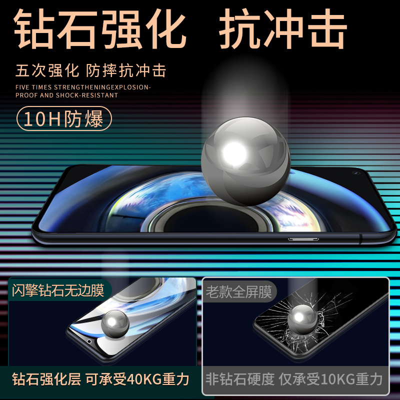 适用真我q3钢化膜5G版realmeq3pro手机贴膜q3pro狂欢版抗蓝光realmeq3i全屏全覆盖q3s防摔保护oppo真我Q3屏保