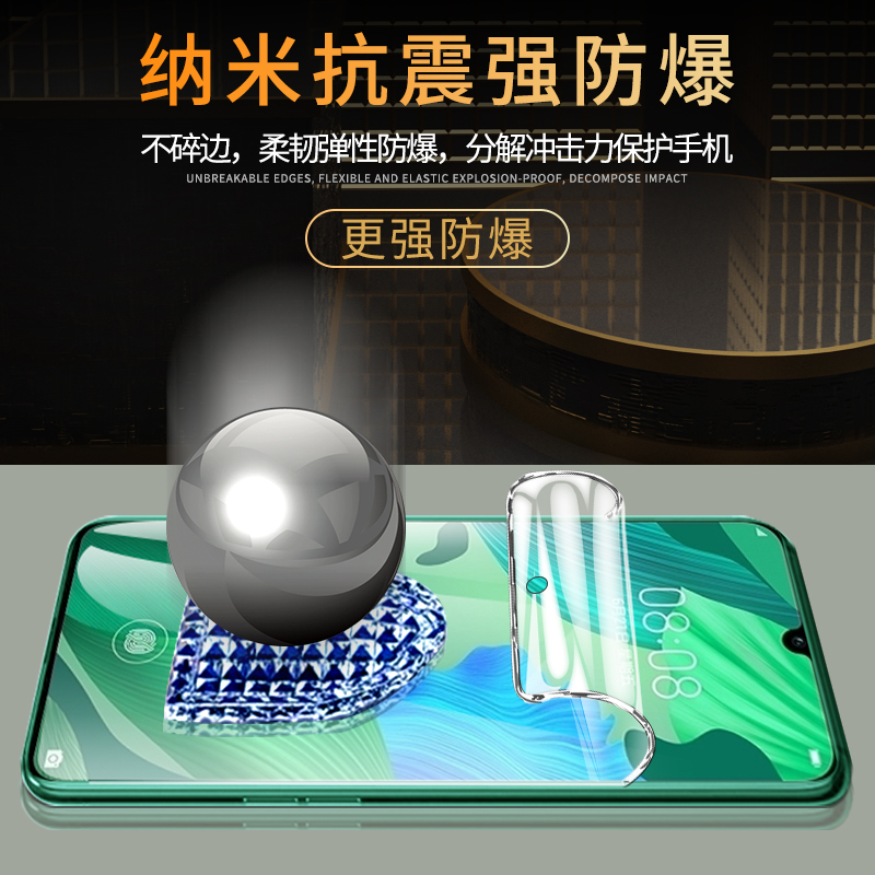 适用华为nova5手机膜全包边nova5pro水凝膜全屏覆盖nova5z钢化膜抗蓝光novo保护SEA-AL00无白边nove防指纹por-图1