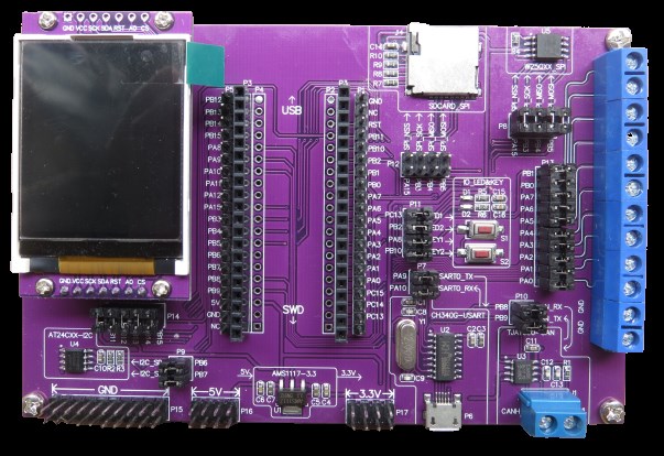 元芯电子GD32F303CCT6开发板STM32评估核心F103小系统C8T6例程 - 图1