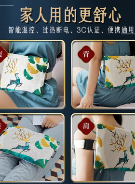 科乐浦盐袋热敷包肩颈腰部电加热海盐粗盐艾草热敷袋非理疗袋子