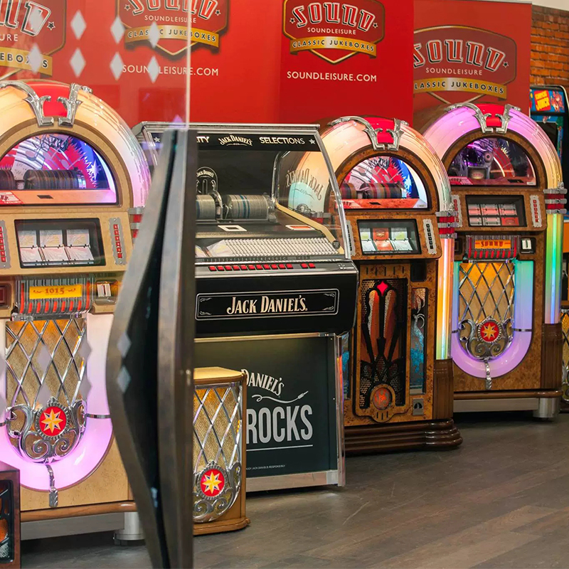 英国复古蓝牙CD播放机内置80张CD自动点唱机Jukebox音响娱乐设备 - 图2