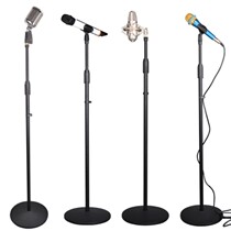 Microphone Holder Capacitive Microphone Floor Type Live Radio Stage Metal Disc Lifting Mcrack Upright Microphone Stand